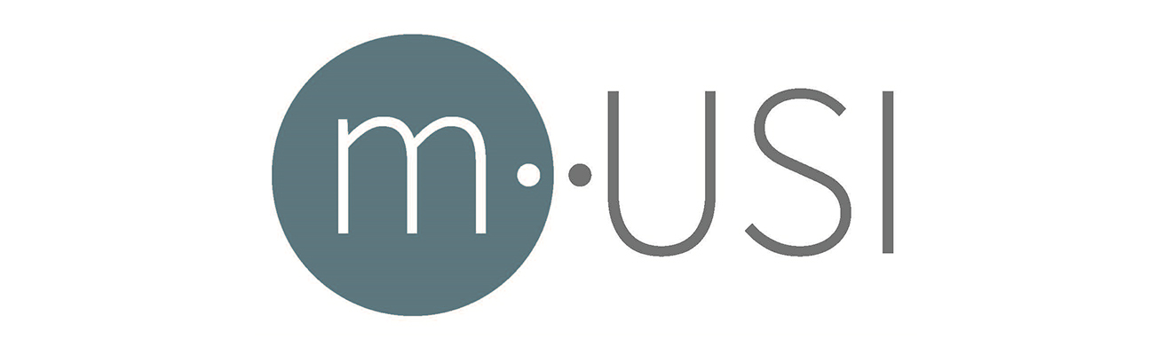 Logo von m usi als Banner